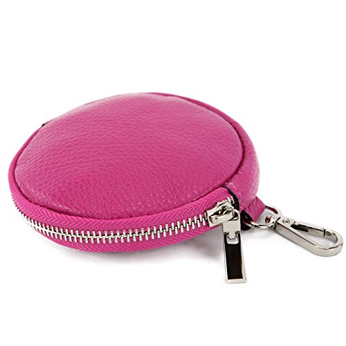 modamoda de - P10 - ital. Leder Geldbörse Mundschutztasche, Farbe:Pink von modamoda de