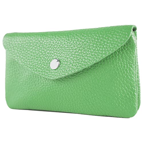 modamoda de P11 Damen Leder Geldbörse Portemonnaie Medium Handmade in Italy, Farbe:Blattgrün modamoda de P11 Damen Leder Geldbörse Portemonnaie Medium Handmade in Italy, Farbe:Blattgrün von modamoda de