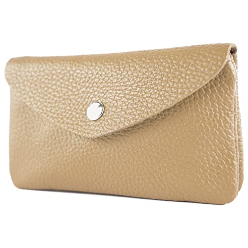 modamoda de P11 Damen Leder Geldbörse Portemonnaie Medium Handmade in Italy, Farbe:Graubeige modamoda de P11 Damen Leder Geldbörse Portemonnaie Medium Handmade in Italy, Farbe:Graubeige von modamoda de