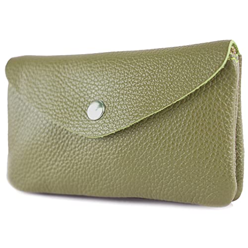 modamoda de P11 Damen Leder Geldbörse Portemonnaie Medium Handmade in Italy, Farbe:Olivgrün modamoda de P11 Damen Leder Geldbörse Portemonnaie Medium Handmade in Italy, Farbe:Olivgrün von modamoda de