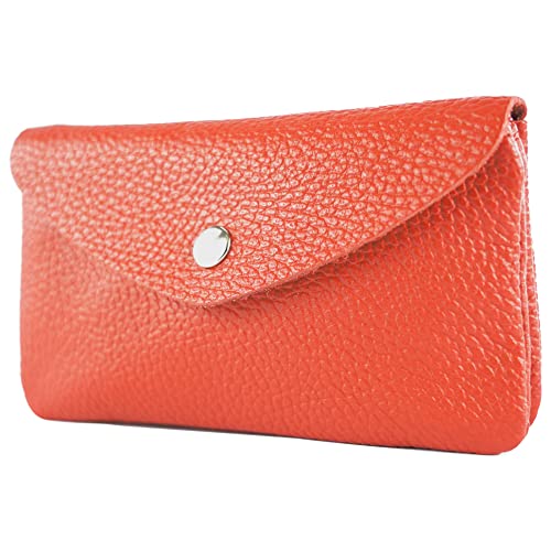 modamoda de P11 Damen Leder Geldbörse Portemonnaie Medium Handmade in Italy, Farbe:Rotorange modamoda de P11 Damen Leder Geldbörse Portemonnaie Medium Handmade in Italy, Farbe:Rotorange von modamoda de