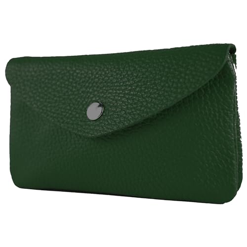 modamoda de P11 Damen Leder Geldbörse Portemonnaie Medium Handmade in Italy, Farbe:Schwarzgrün modamoda de P11 Damen Leder Geldbörse Portemonnaie Medium Handmade in Italy, Farbe:Schwarzgrün von modamoda de