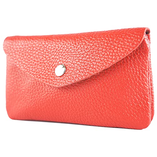 modamoda de P11 Damen Leder Geldbörse Portemonnaie Medium Handmade in Italy, Farbe:Signalrot modamoda de P11 Damen Leder Geldbörse Portemonnaie Medium Handmade in Italy, Farbe:Signalrot von modamoda de