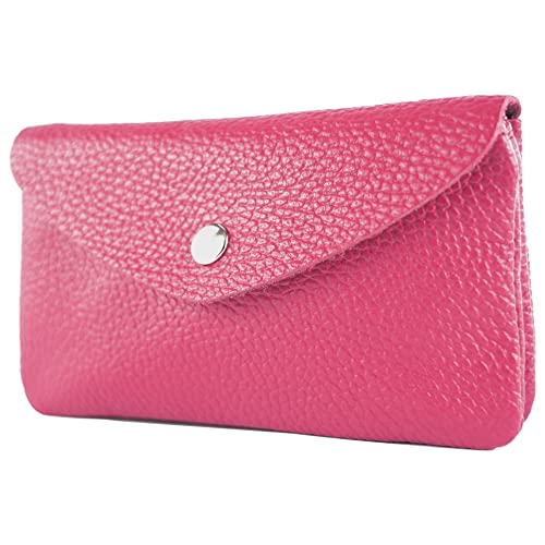 modamoda de - P11 - ital. Leder Damen Geldbörse Portemonnaie Medium, Farbe:Pink von modamoda de