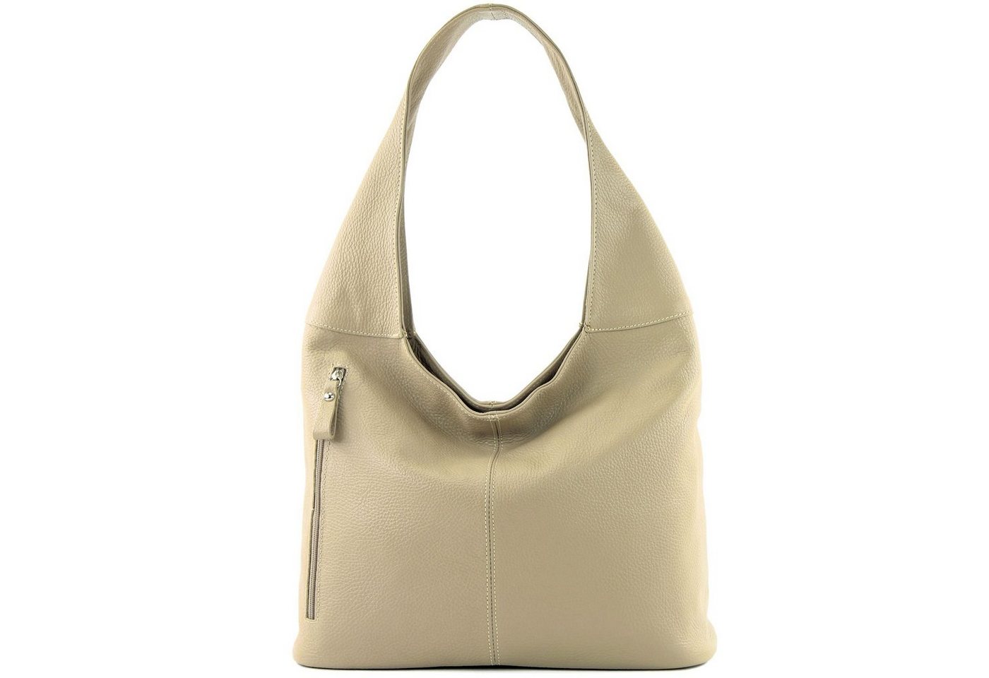 modamoda de Schultertasche T155, Echtleder Handmade in Italy von modamoda de