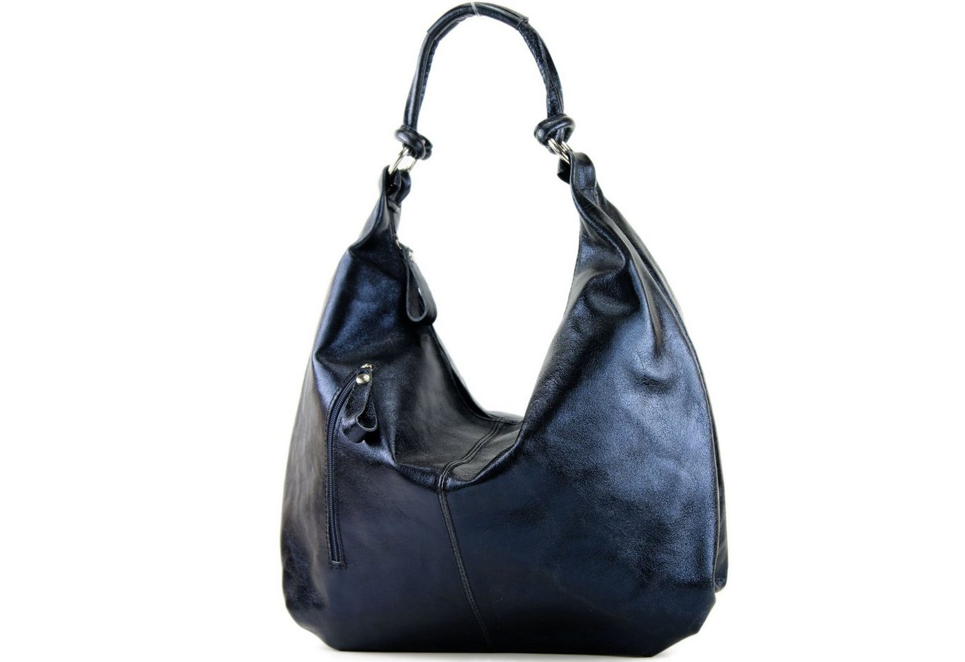 modamoda de Schultertasche T158, Echtleder Handmade in Italy von modamoda de