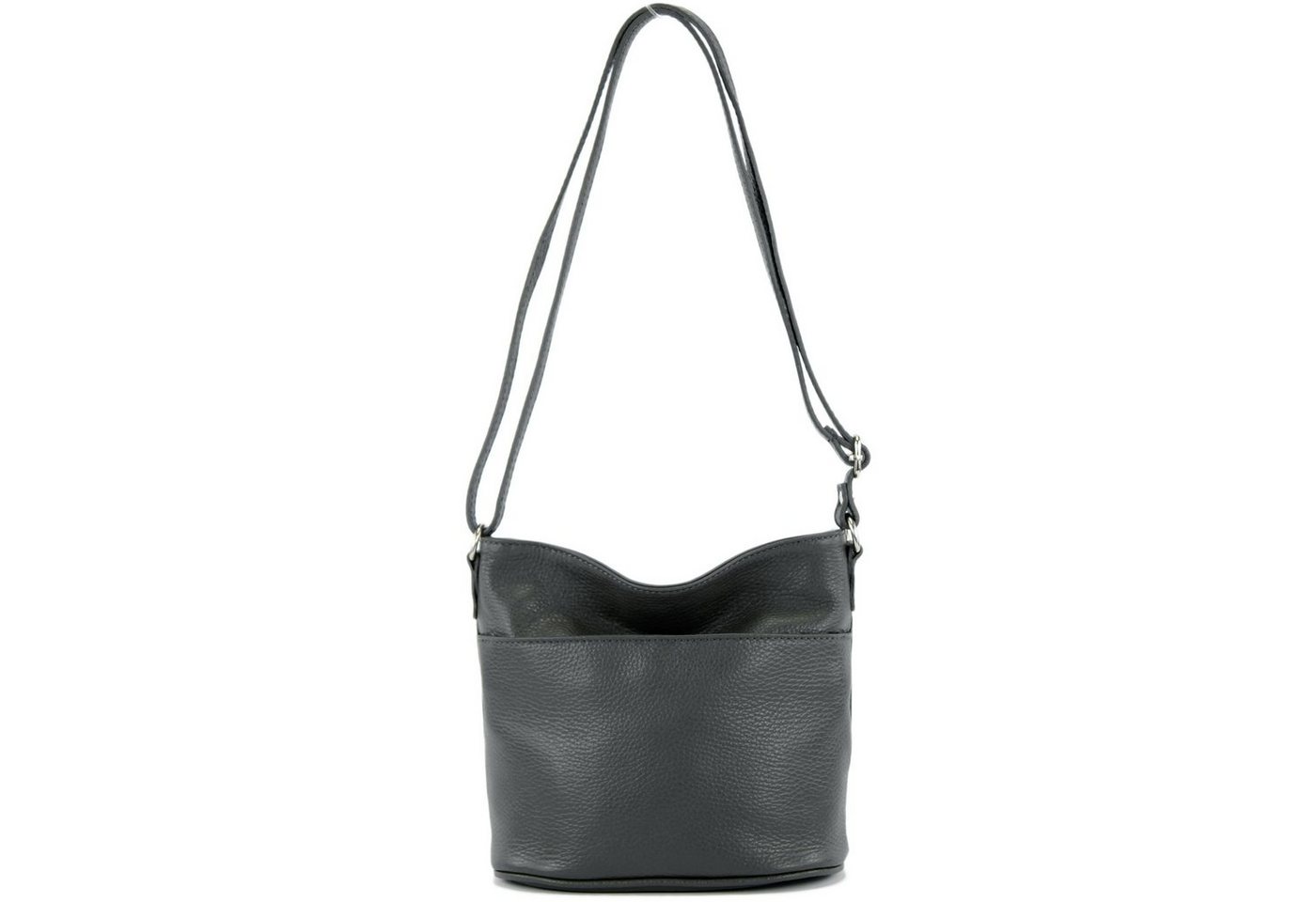 modamoda de Schultertasche T198, Echtleder Handmade in Italy von modamoda de