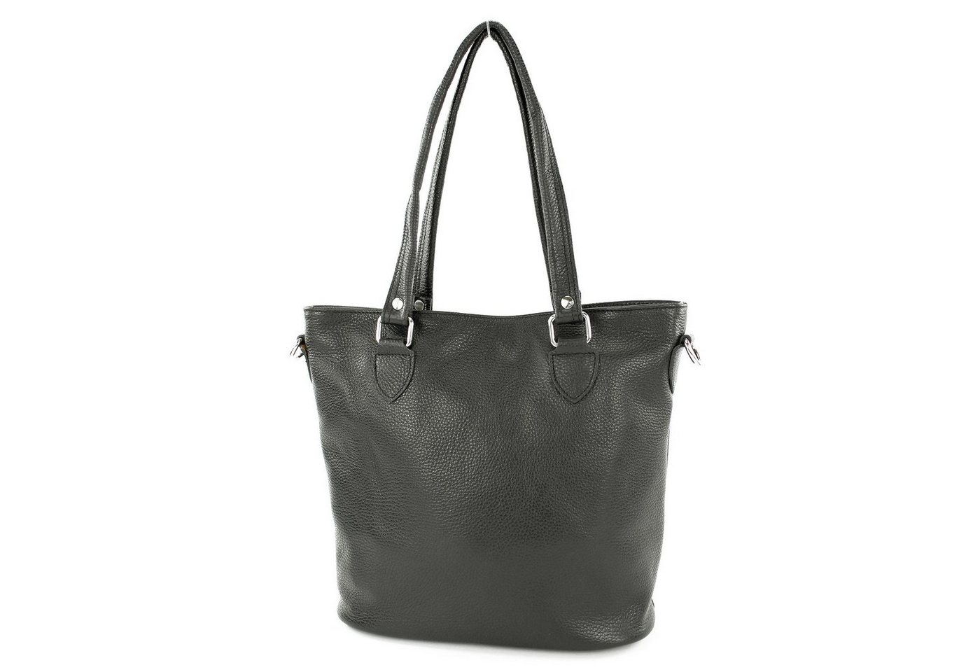 modamoda de Schultertasche T215, Echtleder Handmade in Italy von modamoda de