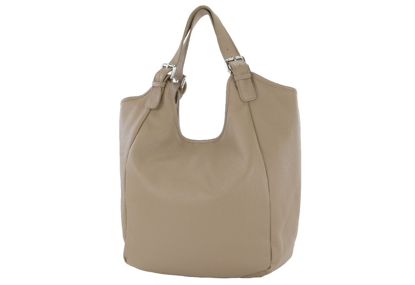 modamoda de Schultertasche T227, Echtleder Handmade in Italy von modamoda de