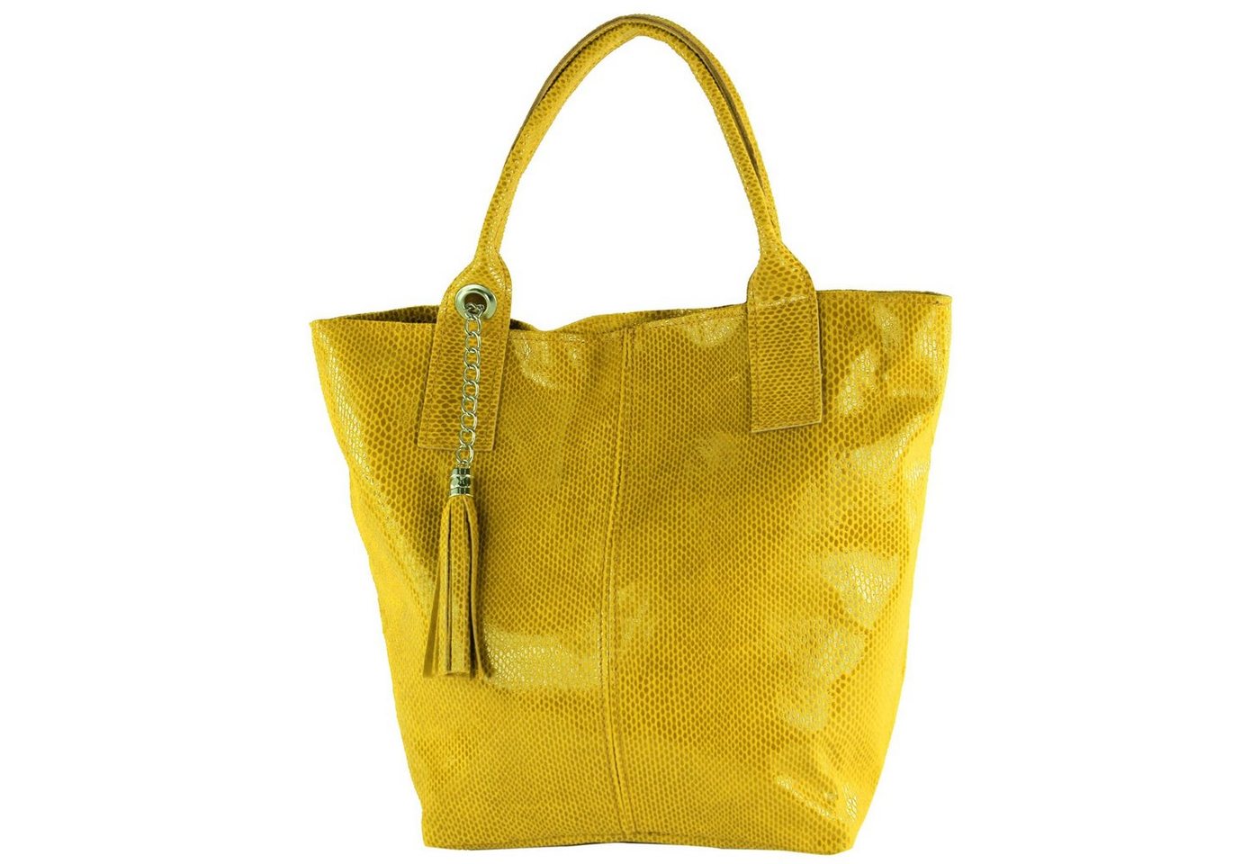 modamoda de Schultertasche T248, Echtleder Handmade in Italy von modamoda de