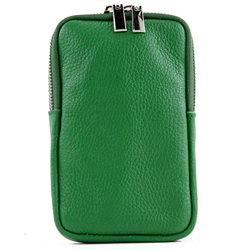 modamoda de T197 Damen Leder Handytasche 6,7 Zoll Umhängetasche handmade in Italy, Farbe:Blattgrün modamoda de T197 Damen Leder Handytasche 6,7 Zoll Umhängetasche handmade in Italy, Farbe:Blattgrün von modamoda de