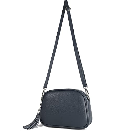 modamoda de - T238 - ital. Damen Umhängetasche Leder Medium, Farbe:Dunkelblau modamoda de - T238 - ital. Damen Umhängetasche Leder Medium, Farbe:Dunkelblau von modamoda de