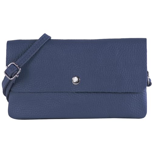 modamoda de - T257 - Echtleder Umhängetasche Small made in Italy, Farbe:Saphirblau modamoda de - T257 - Echtleder Umhängetasche Small made in Italy, Farbe:Saphirblau von modamoda de