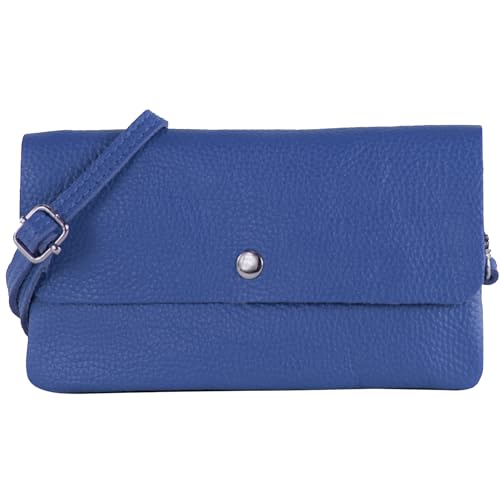 modamoda de - T257 - Echtleder Umhängetasche Small made in Italy, Farbe:Signalblau modamoda de - T257 - Echtleder Umhängetasche Small made in Italy, Farbe:Signalblau von modamoda de