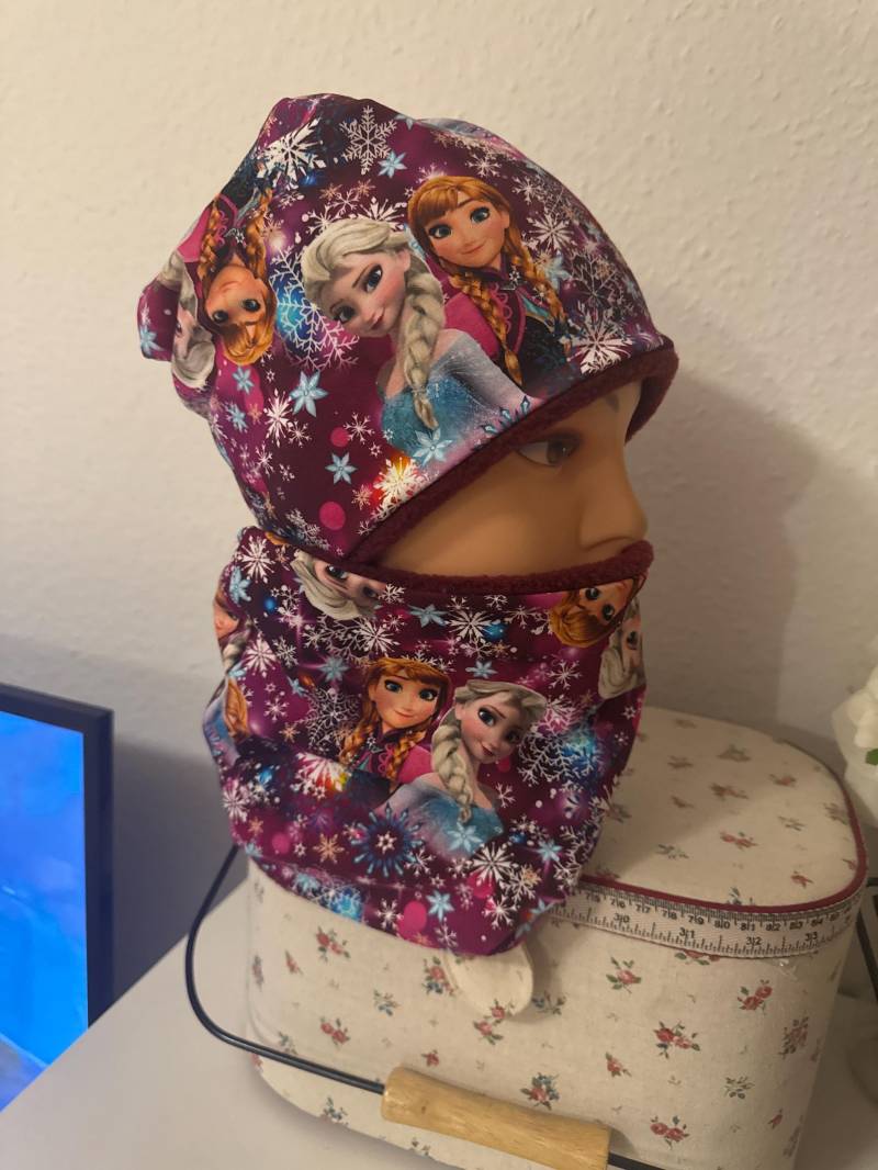Elsa Anna Frozen Fleece Mütze Und Loop von modebine