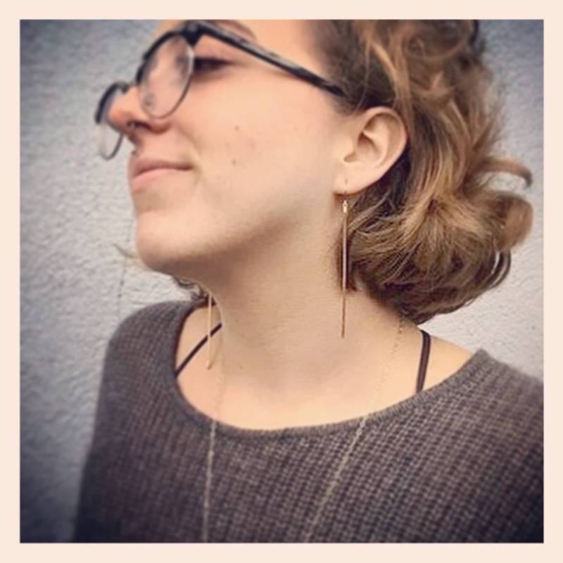 Lange Ohrringe Aus Messing Bar Lange Ohrringe Aus Messing Bar von modernmadini