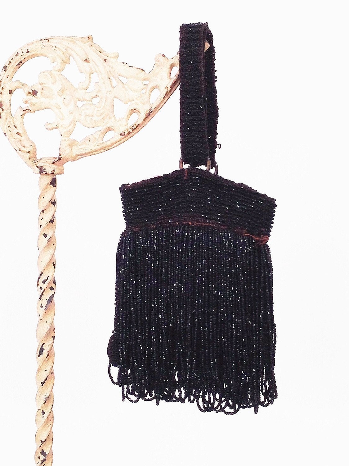 20Er Jahre Deko Perlentasche, Tolle Gatsby Flapper Fransentasche Mit Handschlaufe, lbd Vintage Abendtasche 20Er Jahre Deko Perlentasche, Tolle Gatsby Flapper Fransentasche Mit Handschlaufe, lbd Vintage Abendtasche von modernmatters
