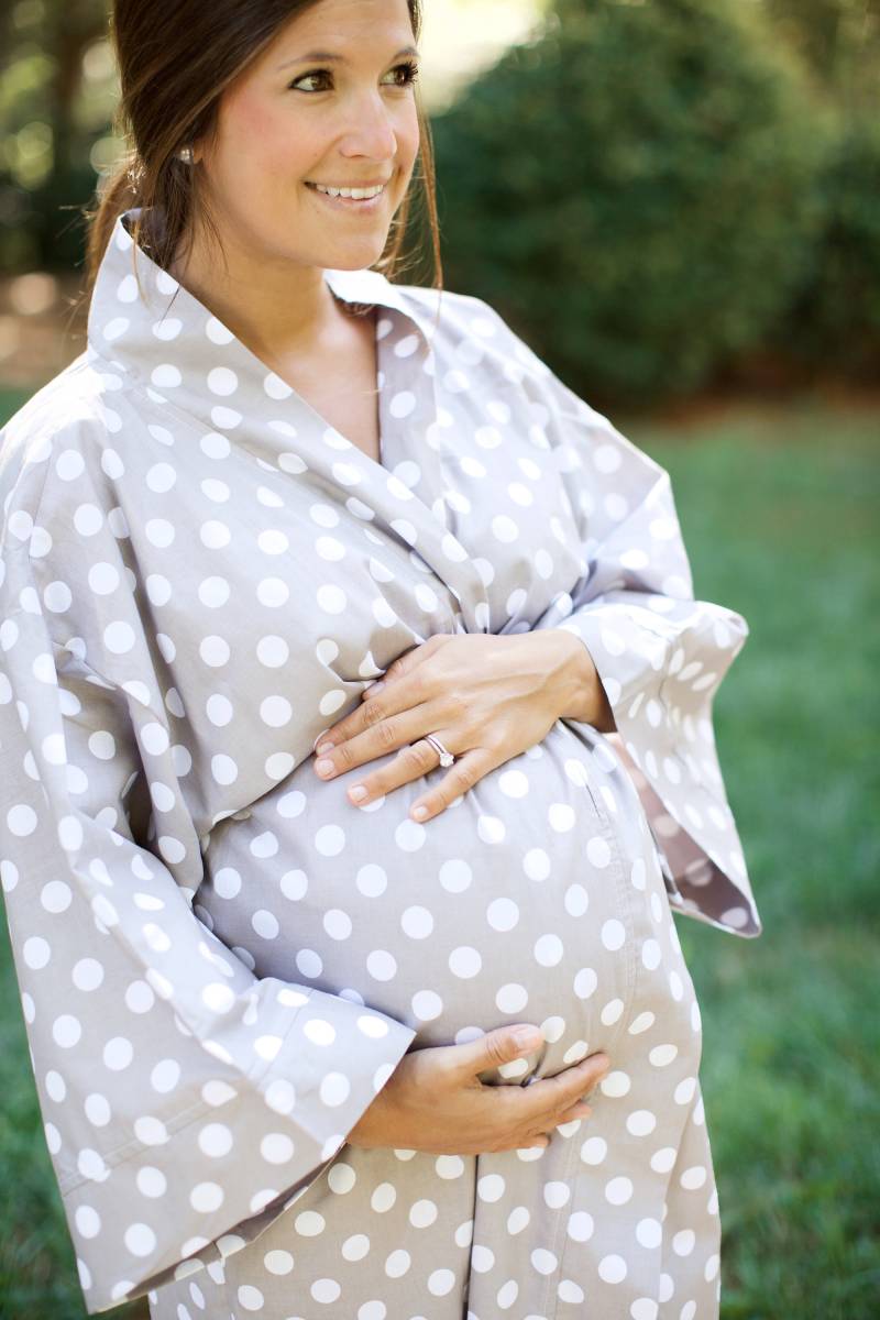 Umstandsmantel - Superweiche Baumwolle Liebling Bei Werdenden Müttern Perfektes Babypartygeschenk Navy Chevron von modmum