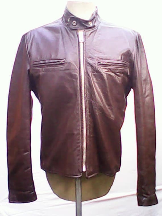 Excelled Leder Cafe Racer Motorradjacke Excelled Leder Cafe Racer Motorradjacke von modolivintage