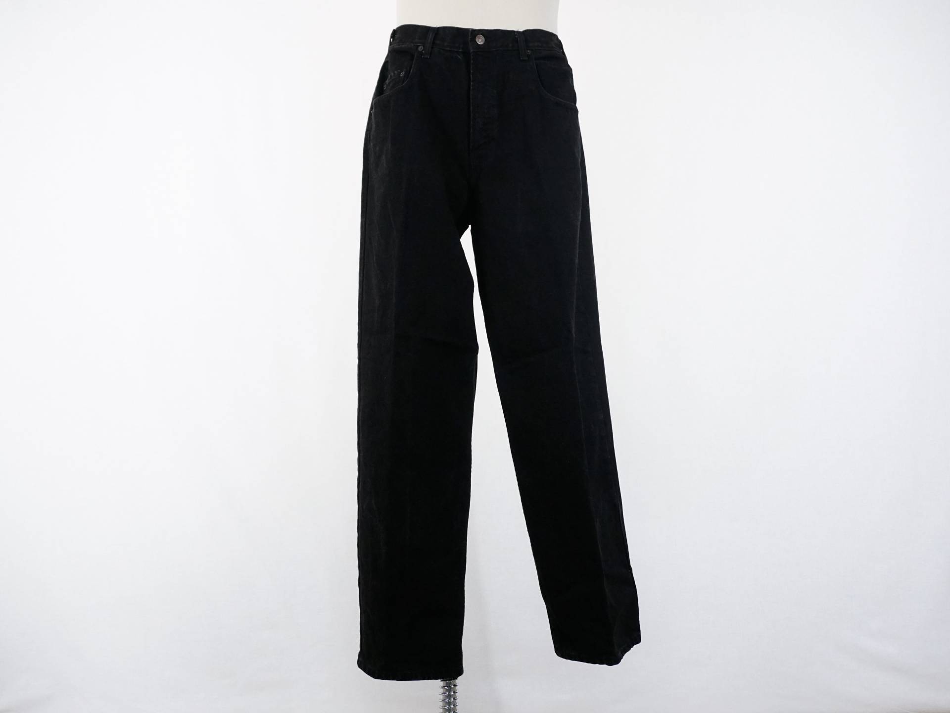 Vintage 90Er Jahre Herren Gap Baggy Fit Oversized Black Dark Wash Denim Jeans 36x32 1990Er Grunge von modsloth