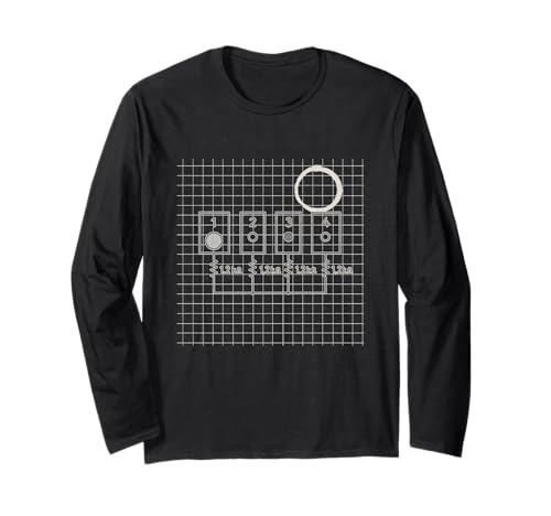 Modular Patch Matrix 1 4 Synth Diagramm Grafik Langarmshirt Modular Patch Matrix 1 4 Synth Diagramm Grafik Langarmshirt von modular synth diagram patch matrix schematic