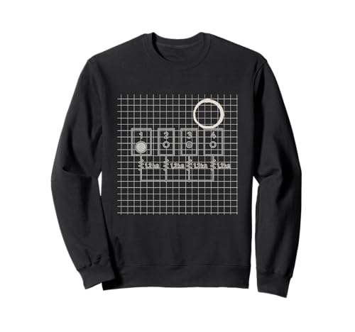 Modular Patch Matrix 1 4 Synth Diagramm Grafik Sweatshirt Modular Patch Matrix 1 4 Synth Diagramm Grafik Sweatshirt von modular synth diagram patch matrix schematic