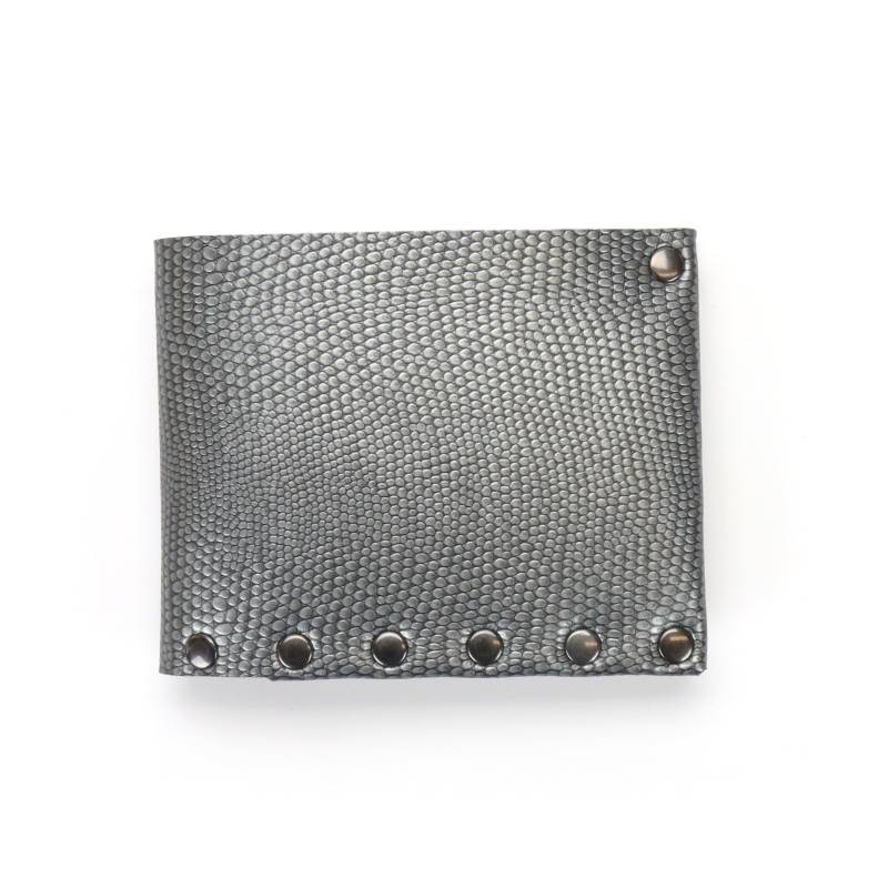 Pewter Falten Wallet | Dunkelsilber Bi-Fold Card Holder Money Geldbörse Vegan-Leder-Wallet Made in Usa Von Mohop Pewter Falten Wallet | Dunkelsilber Bi-Fold Card Holder Money Geldbörse Vegan-Leder-Wallet Made in Usa Von Mohop von mohop