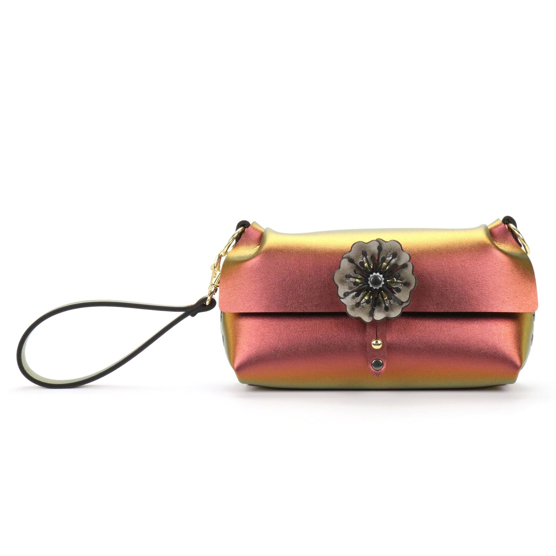 Rubin Armband | Rubinrot Schillernde Blume Mit Abnehmbarem Träger Vegane Handtasche Made in Usa By Mohop Rubin Armband | Rubinrot Schillernde Blume Mit Abnehmbarem Träger Vegane Handtasche Made in Usa By Mohop von mohop