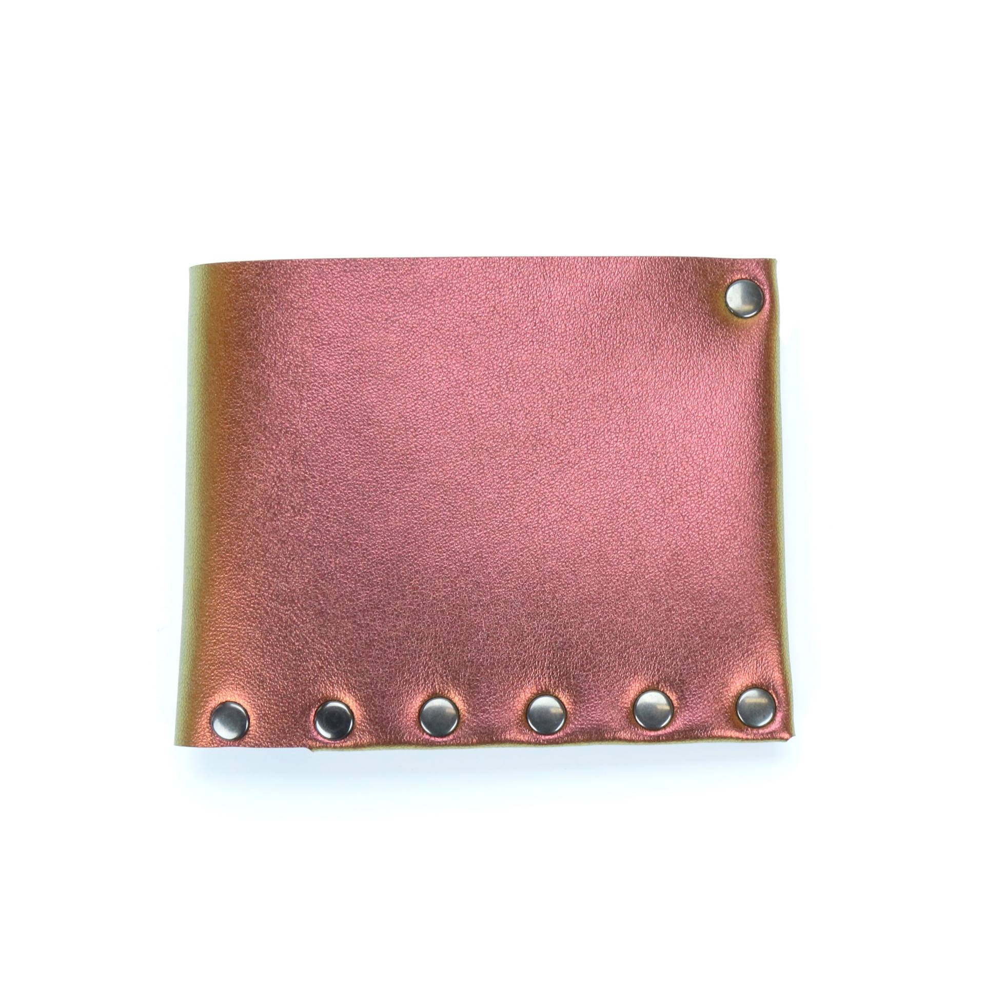 Rubin-Faltwallet | Ruby Red Iridescent Wallet Bi-Fold Card Holder Money Vegan-Leder-Wallet Made in Usa Von Mohop von mohop