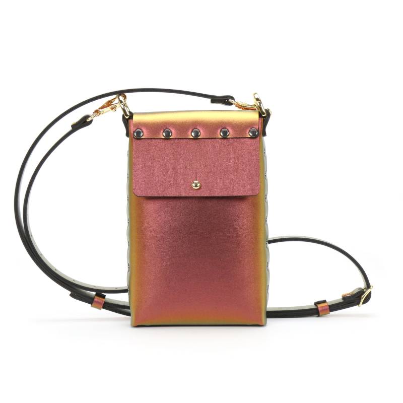 Ruby Mobile Bag | Red Iridescent Cell Phone & Travel Vegane Crossbody Made in Usa Von Mohop von mohop