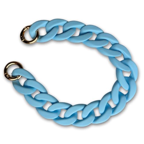 møij Statement Schlüsselanhänger | Chunky Keychain oder Handykette aus Acryl-Kettengliedern | 29 cm | Hellblau møij Statement Schlüsselanhänger | Chunky Keychain oder Handykette aus Acryl-Kettengliedern | 29 cm | Hellblau von møij
