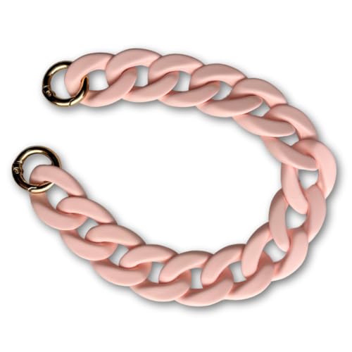 møij Statement Schlüsselanhänger | Chunky Keychain oder Handykette aus Acryl-Kettengliedern | 29 cm | Rosa von møij