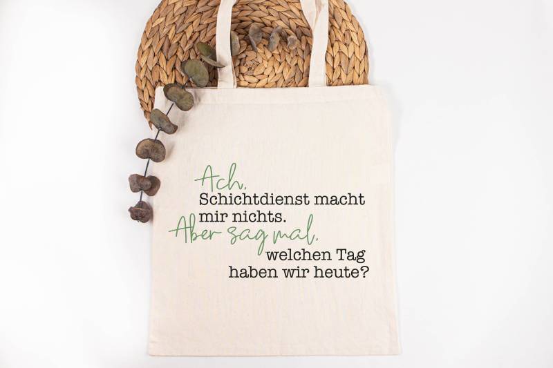 Baumwolltasche "Schichtdienst" | Krankenpflege, Altenpflege Geschenk, Abschied Pflege Humorvoll, Freude Markttasche, Tasche Baumwolltasche "Schichtdienst" | Krankenpflege, Altenpflege Geschenk, Abschied Pflege Humorvoll, Freude Markttasche, Tasche von moinSvenja