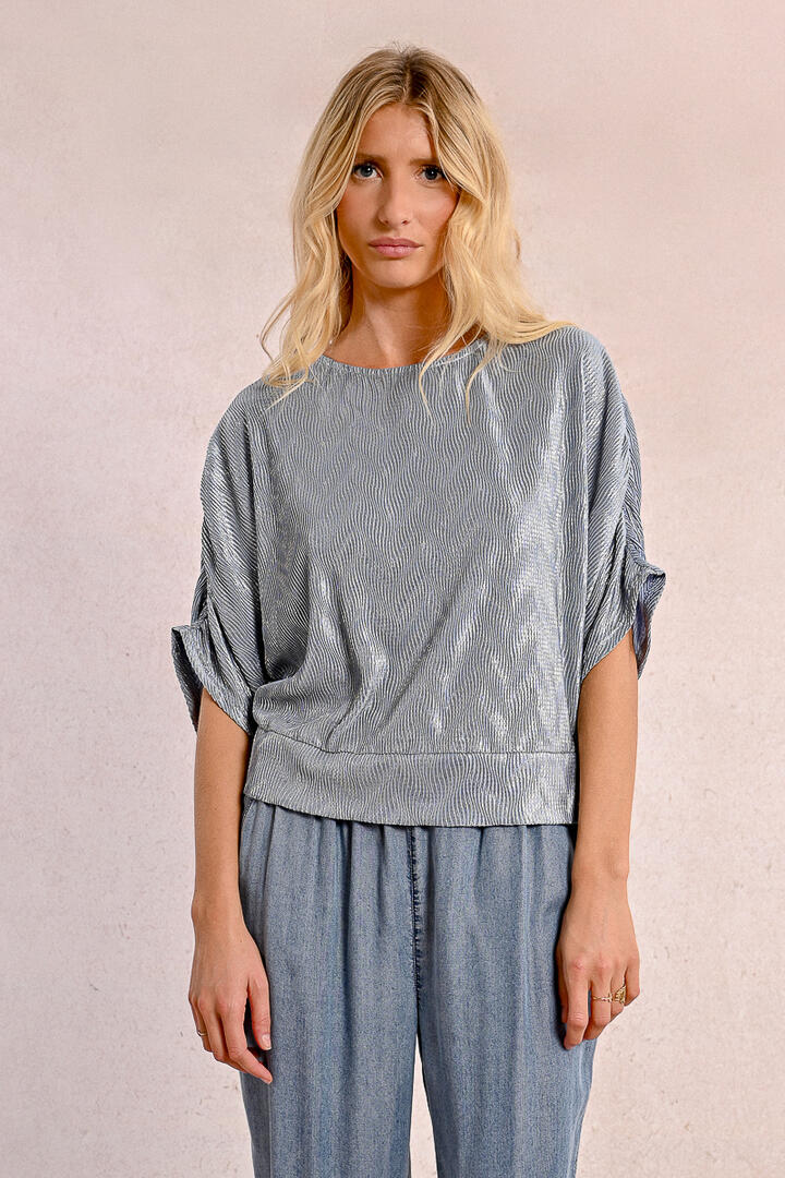 molly bracken - Pailletten-Top blau - Gr. - M von molly bracken