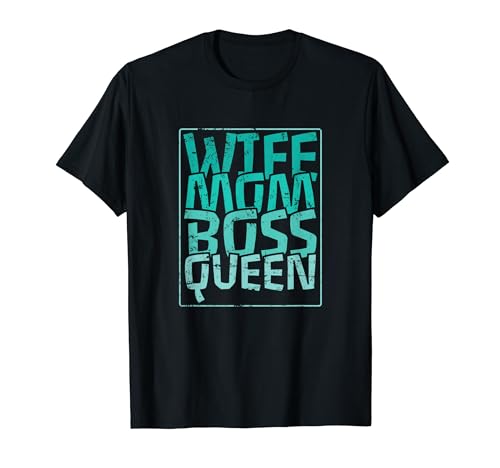 Frau Mama Boss Queen Mom Muttertag T-Shirt von mom mommy mother wife mother's day holiday