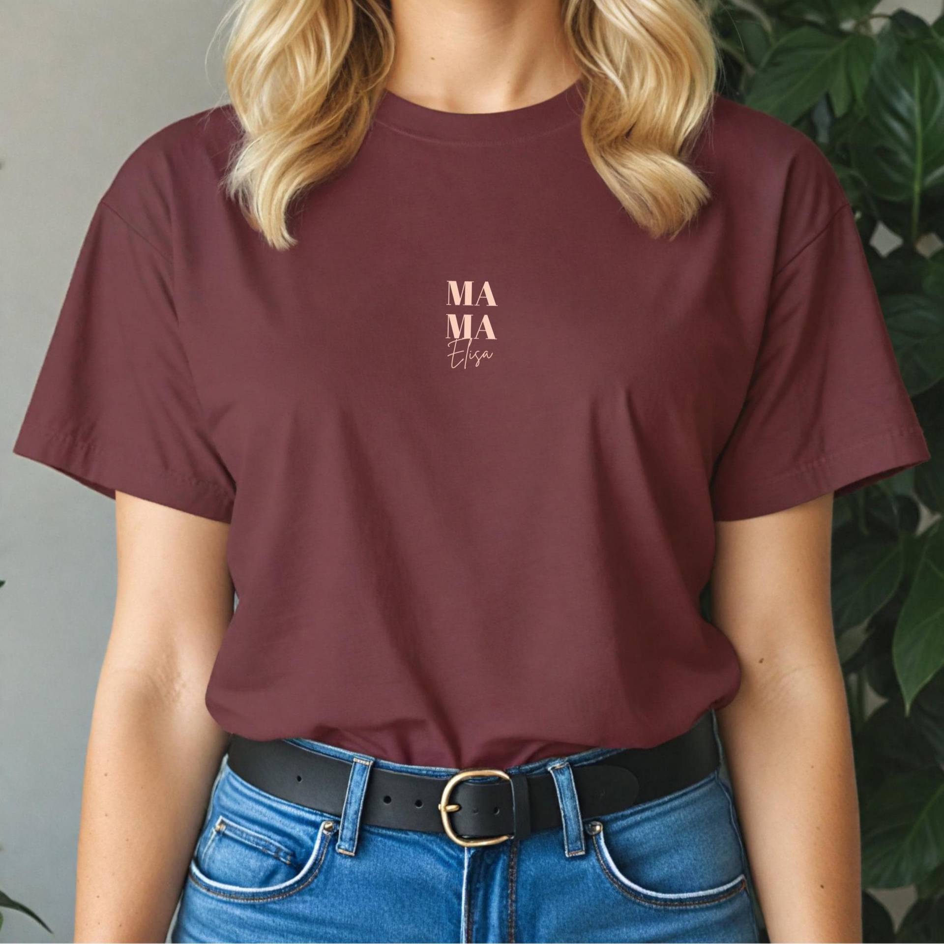 Personalisiertes Mama Shirt Muttertags Mom Gift Geschenkidee To Be Beste Geschenk Junge Mamastyle Momlook von momentemacherDesigns