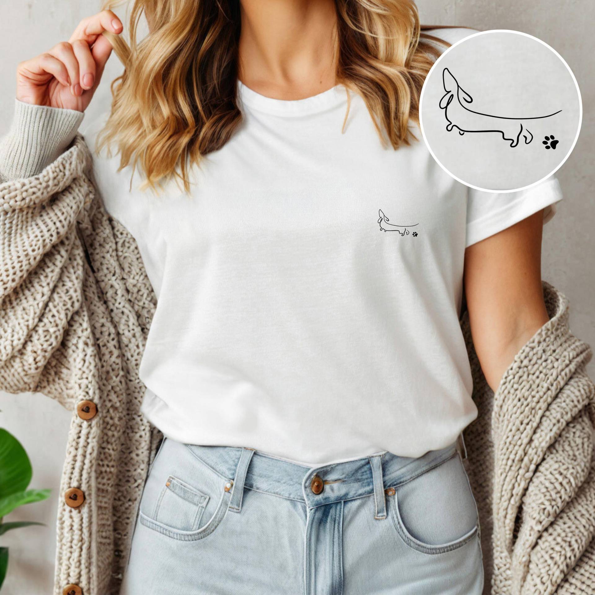Unisex Dackel Shirt, Dachshund Love, Pfoten Liebe Hunde Shirt Gift, Geschenk Für Sie Und Ihn von momentemacherDesigns