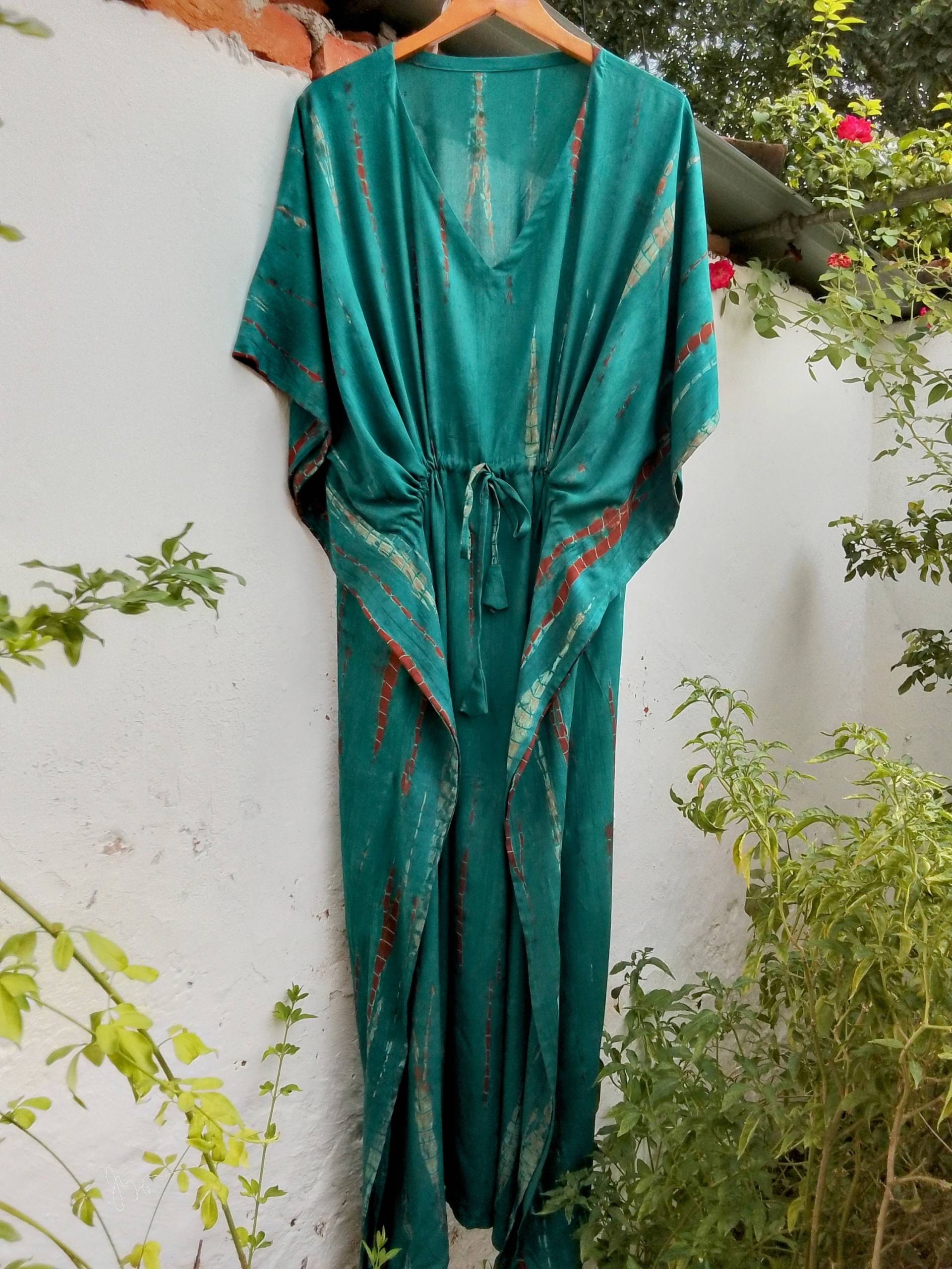 Geknüpfte Rayon Kimono Kaftan, Unisex Urlaub, Lockere Passform Robe, Strand Vertuschen, Hauskleid, Loungewear, Mutterschaft, Boho, Boho von mommyrobeclothing