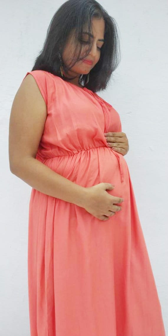 Umstandsmode Stillkleidung Stillmaxi Stillkleid Mutterschaft Stillen Baby-Dusche-Geschenk von mommyrobeclothing