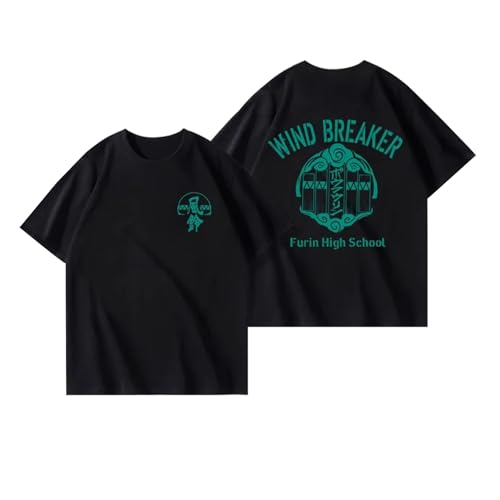 Wind Haruka Sakura Breaker T-Shirt Furin High School Kurzarm lässig Basic T-Shirt Haruka Sakura Cosplay Top von momogut