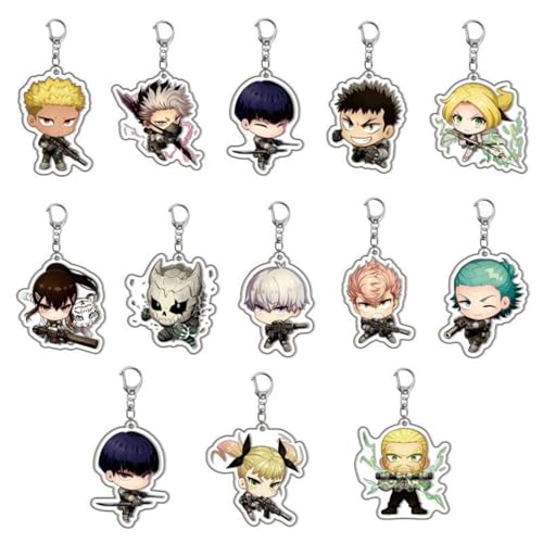 momogut Anime 13Pcs Kaiju Anime no 8 Keychain Hibino Kafka Hoshina Soshiro Cartoon Funny Anhänger Rucksack Schlüsselanhänger momogut Anime 13Pcs Kaiju Anime no 8 Keychain Hibino Kafka Hoshina Soshiro Cartoon Funny Anhänger Rucksack Schlüsselanhänger von momogut