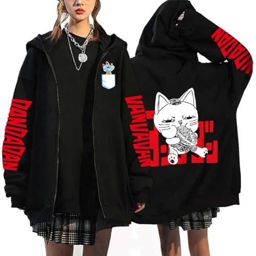 momogut Anime Danda Kapuzenpullover DaDan Kapuzenpullover Turbo Granny Bluse Oversize Fit Body Anime Bedruckt Einfacher Zip Up Hoodie momogut Anime Danda Kapuzenpullover DaDan Kapuzenpullover Turbo Granny Bluse Oversize Fit Body Anime Bedruckt Einfacher Zip Up Hoodie von momogut