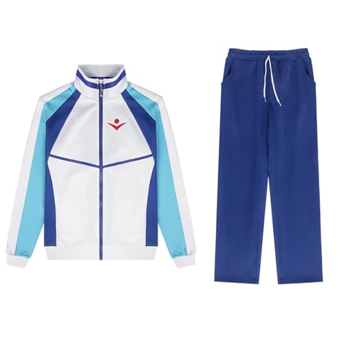 momogut Anime Iwatobi Swim Club Cosplay Jacke Iwatobi Samezuka Sweatshirt Hose 2pcs/Set Haruka Nanase Rin Matsuoka Langarm Zip Strickjacke von momogut