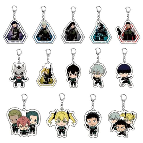 momogut Cartoon 14Pcs Kaiju Anime no 8 Keychain Hibino Kafka Rucksack Ins Zubehör Anime Peripherie-Anhänger momogut Cartoon 14Pcs Kaiju Anime no 8 Keychain Hibino Kafka Rucksack Ins Zubehör Anime Peripherie-Anhänger von momogut