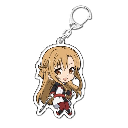 momogut Cartoon SAO Art Online Keychain Kirigaya Kazuto Yuuki Asuna Rucksack Ins Zubehör Anime Peripherie-Anhänger von momogut