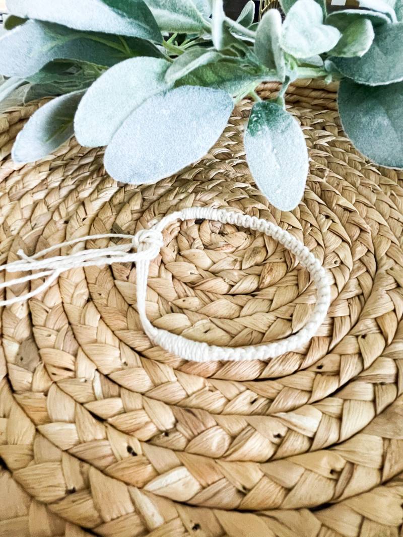 Makramee Fußkettchen/Boho Armband von momsandmacrame