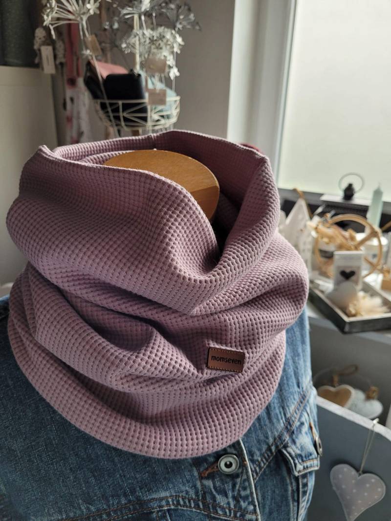 Neu Schlupfschal Kuschelloop Schal Waffelpique Jersey Uni Beere Neu Schlupfschal Kuschelloop Schal Waffelpique Jersey Uni Beere von momseven