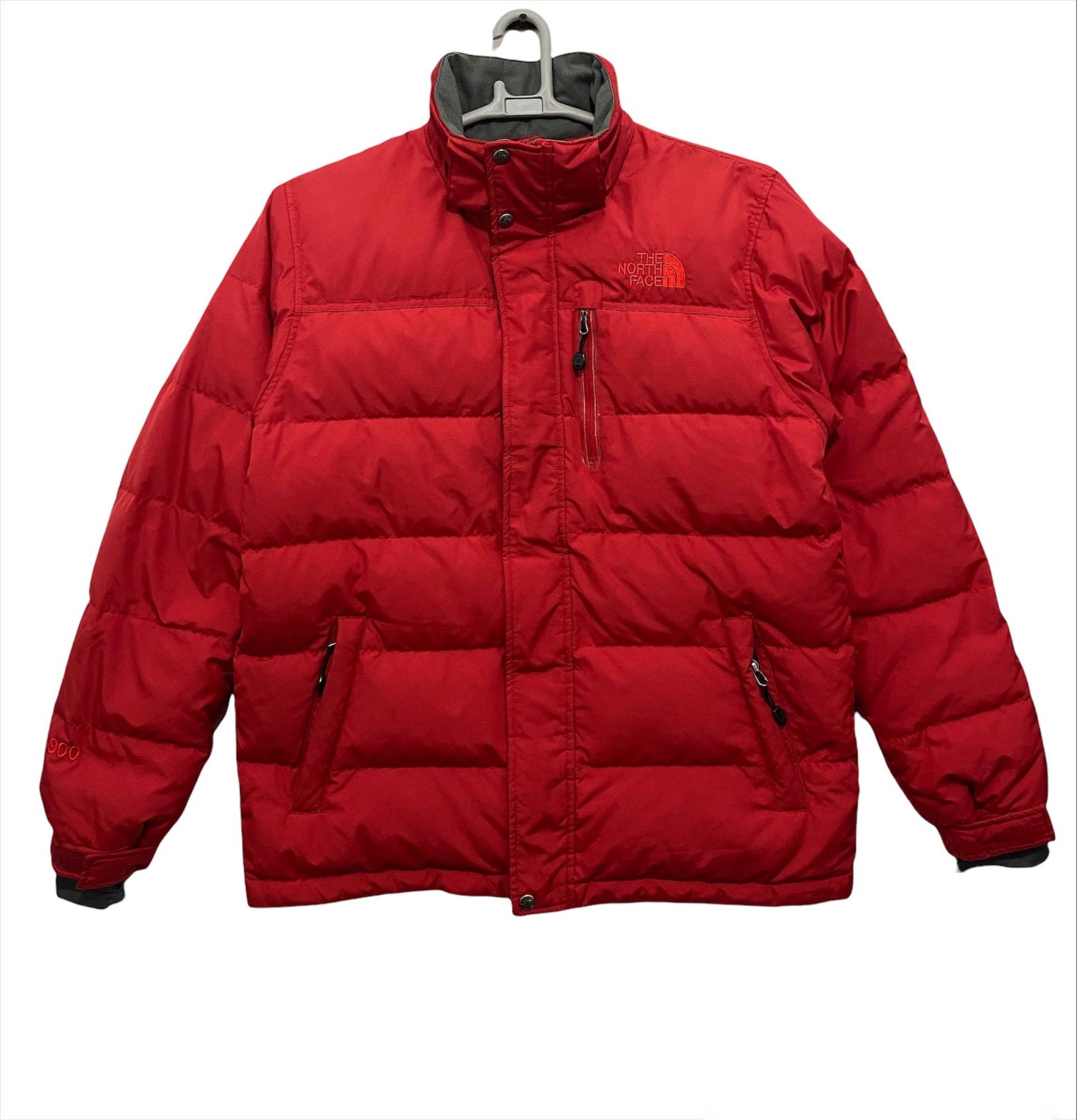 Seltene The North Face Kugel Bomber Gänsedaunenjacke Rote Farbe Mittlere Größe von monalisausedauction