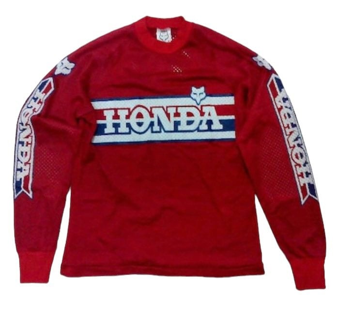 Vintage 70Er Jahre Honda Fox Moto-x Racing Team Shirt Motocross Rennsport Jersey Scramble S Größe Made in Usa von monalisausedauction
