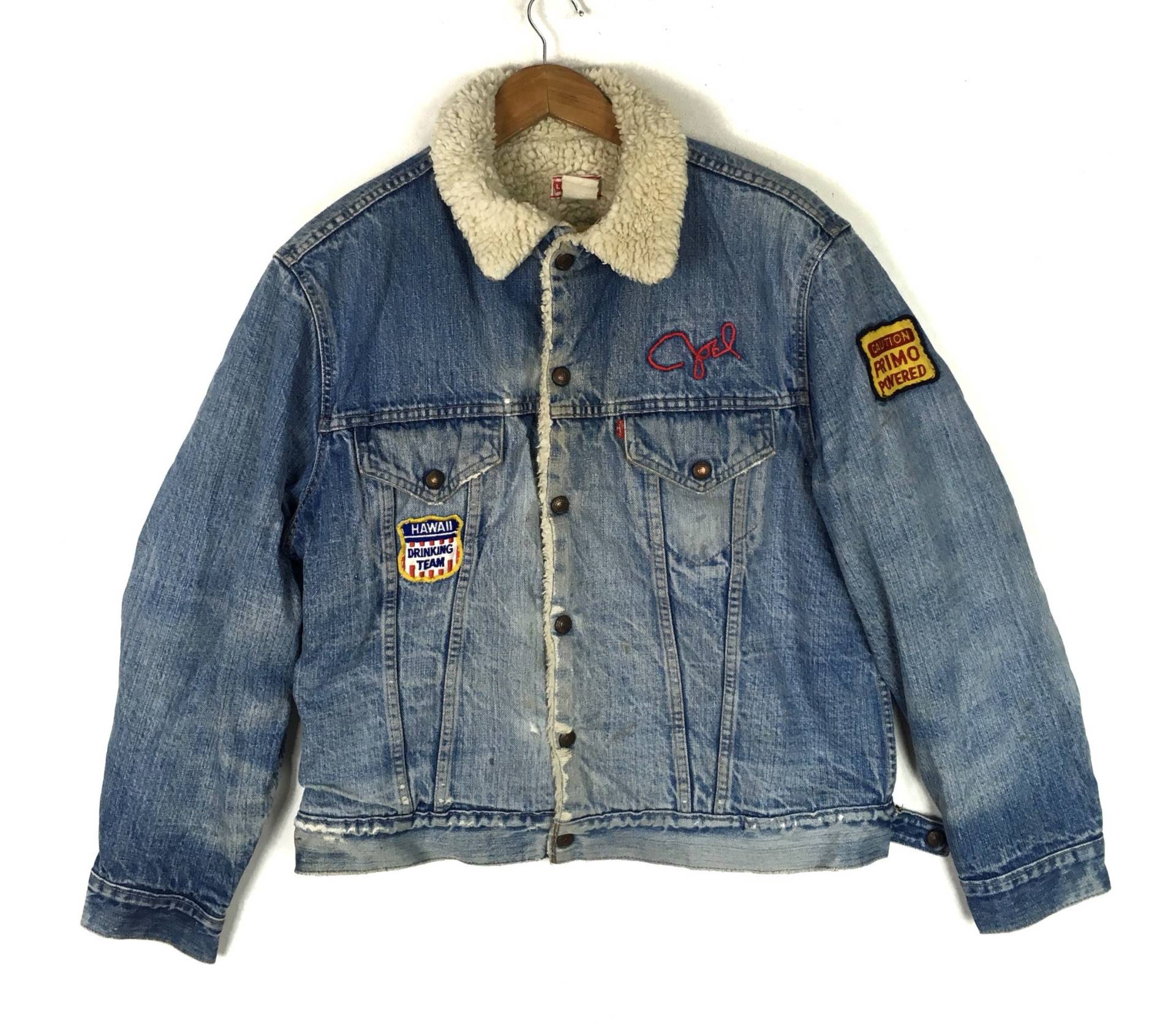Vintage 70Er Jahre Levis Trucker Sherpa Denim Jeansjacke Made in Usa von monalisausedauction
